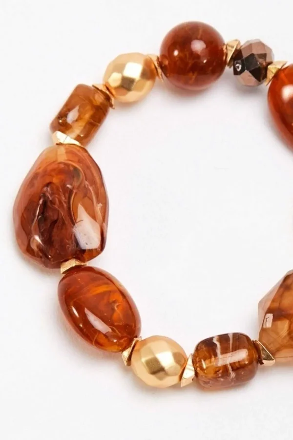 Soul Jewellery Gold And Brown Beaded Bracelet* Bracelets