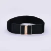 SOUL Accessories Gold Clasp Elastic Belt In Black* Belts