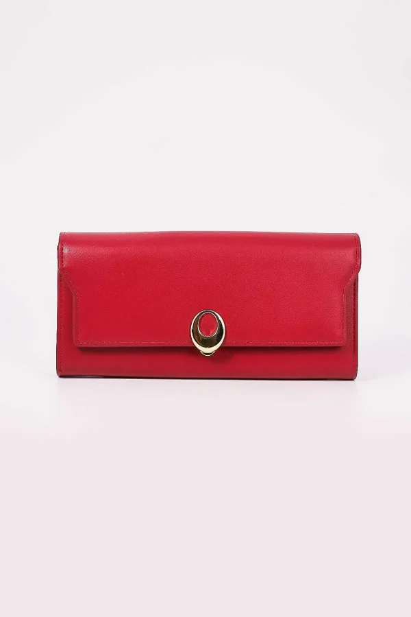 SOUL Accessories Gold Clasp Purse In Red* Gran