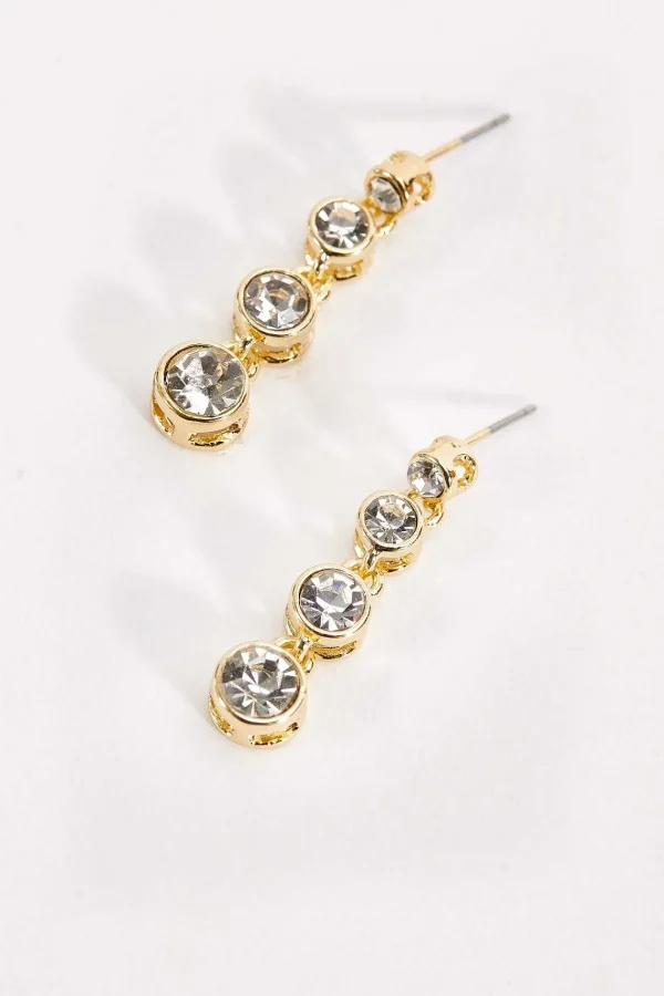 Soul Jewellery Gold Diamante Earrings* Boxed Gifts
