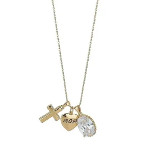 Knight & Day Gold Mom Charm Pendant* Jewellery