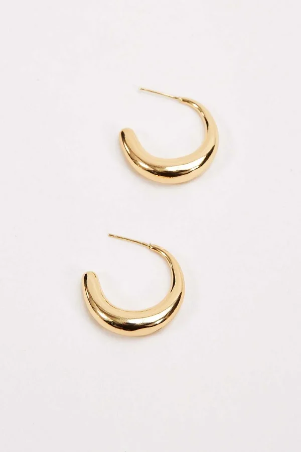 Soul Jewellery Gold Open Hoop Earrings*Women April Edit