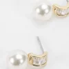 Joularie Gold Tone Drop Pearl Earrings* Boxed Gifts