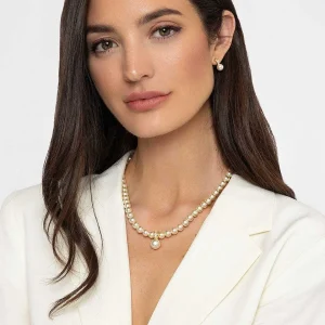 Joularie Gold Tone Drop Pearl Earrings* Boxed Gifts