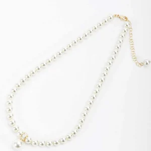 Joularie Gold Tone Drop Pearl Necklace* Boxed Gifts