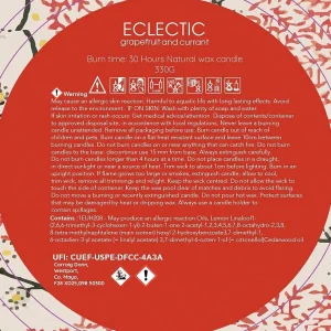 Eclectic Grapefruit & Currant Large Travel Candle* Homeware