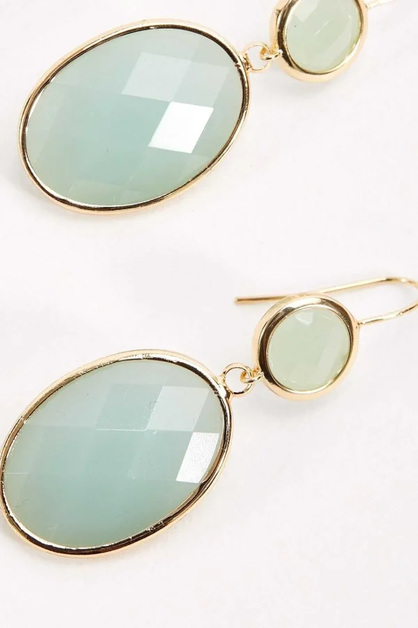 Soul Jewellery Green Double Drop Earrings* Earrings