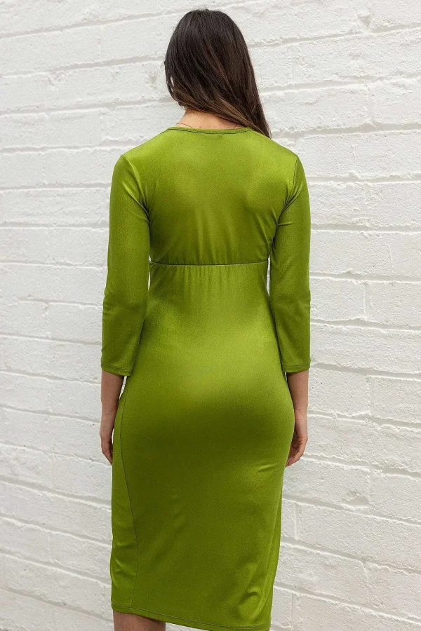 Pala D'oro Sport Green Fitted Midi Dress*Women Dresses & Jumpsuits