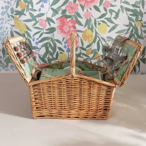 Carraig Donn HOME Green Floral 2 Person Picnic Basket* Homeware