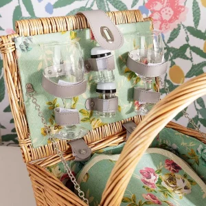Carraig Donn HOME Green Floral 2 Person Picnic Basket* Homeware