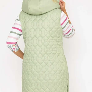 Voulez Vous Green Longline Gilet With Hood*Women Classic Fashion