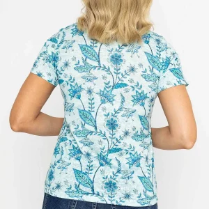 Voulez Vous Green Printed Burnout Top*Women Tops & Blouses