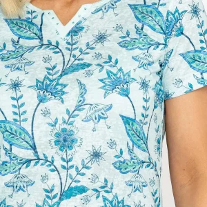 Voulez Vous Green Printed Burnout Top*Women Tops & Blouses