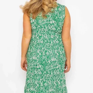 Ulla Popken Green Printed Jersey Dress*Women Dresses & Jumpsuits