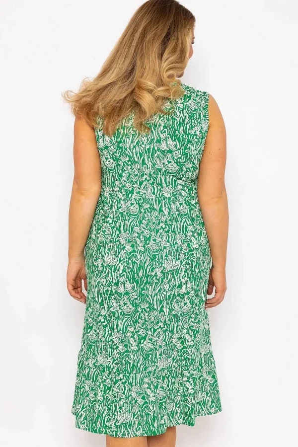 Ulla Popken Green Printed Jersey Dress*Women Dresses & Jumpsuits