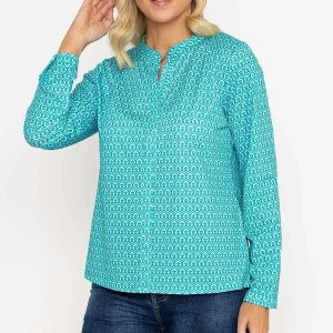 Voulez Vous Green Printed Jersey Top*Women Tops & Blouses