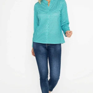 Voulez Vous Green Printed Jersey Top*Women Tops & Blouses