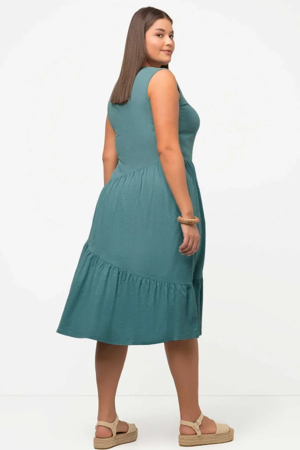 Ulla Popken Green Sleeveless Midi Dress*Women Dresses