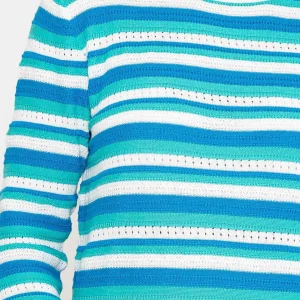 Voulez Vous Green Textured Stripe Sweater*Women Jumpers & Cardigans