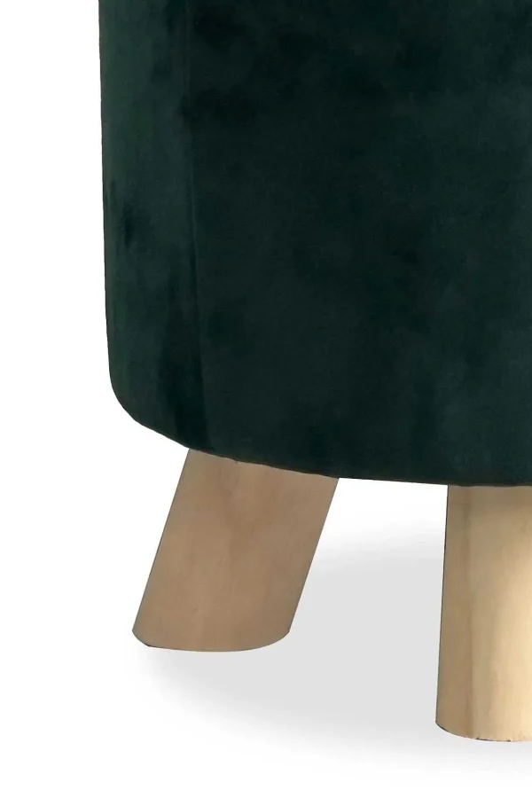 Carraig Donn HOME Green Velour Footstool* Homeware