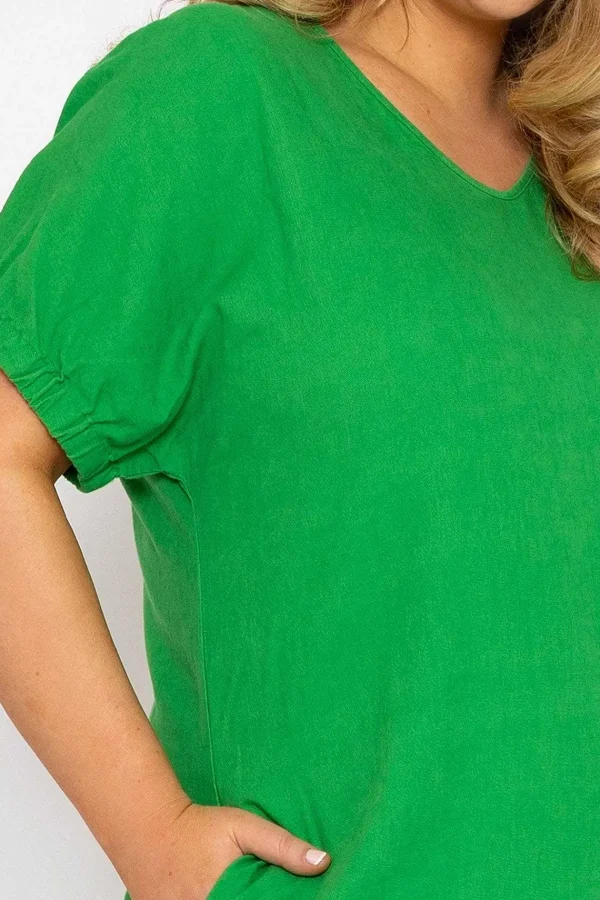 Ulla Popken Green Viscose Dress*Women Dresses & Jumpsuits