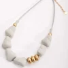 Soul Jewellery Grey And Gold Stone Necklace* Necklaces
