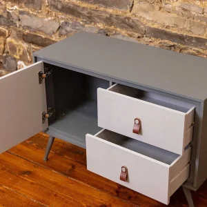 Carraig Donn HOME Grey And Wood Sideboard* Homeware