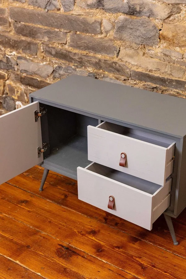 Carraig Donn HOME Grey And Wood Sideboard* Homeware