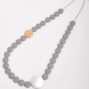 Soul Jewellery Grey Beaded Necklace With Adjustable Knot* Necklaces
