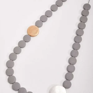 Soul Jewellery Grey Beaded Necklace With Adjustable Knot* Necklaces