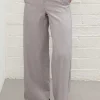 Pala D'oro Sport Grey Tailored Wide Leg Trousers*Women Jeans & Trousers