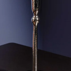 Atticus & Stone Hammered Silver Dinner Candle Holder L* Homeware