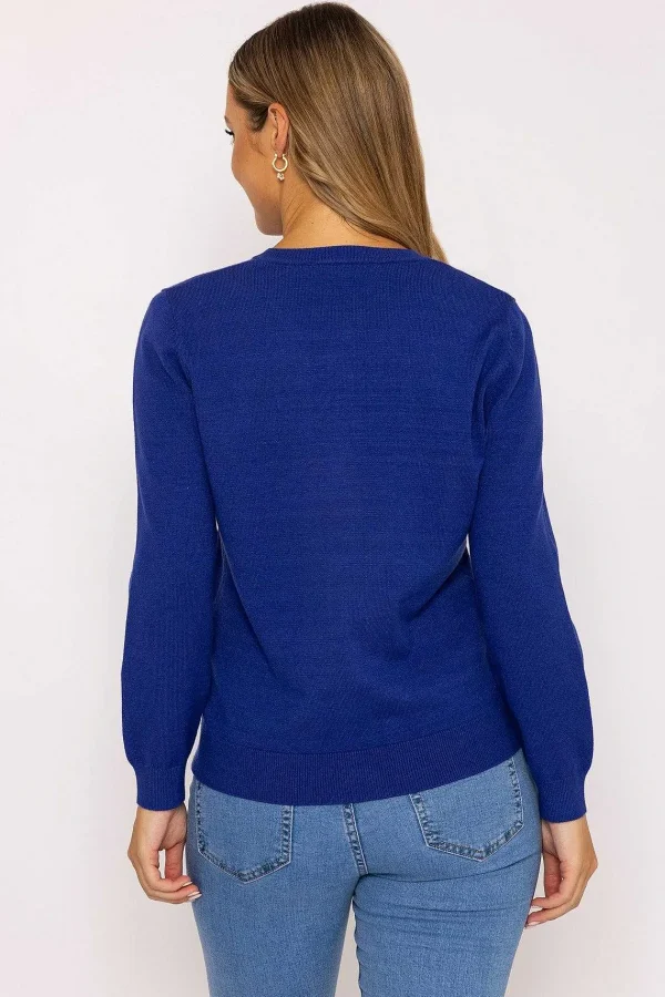 Kelly & Grace Weekend Heart Cardigan In Navy*Women Jumpers & Cardigans