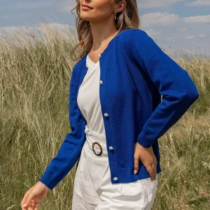 Kelly & Grace Weekend Heart Cardigan In Navy*Women Jumpers & Cardigans