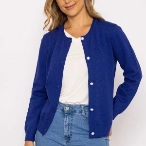 Kelly & Grace Weekend Heart Cardigan In Navy*Women Jumpers & Cardigans