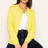 Kelly & Grace Weekend Heart Cardigan In Yellow*Women Jumpers & Cardigans