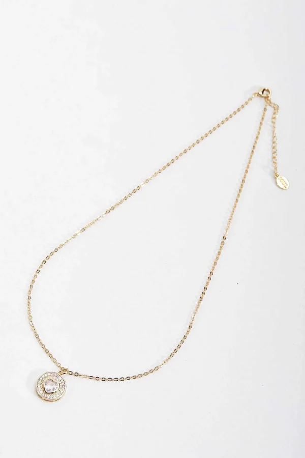 Soul Jewellery Heart Shaped Diamond Necklace* Necklaces