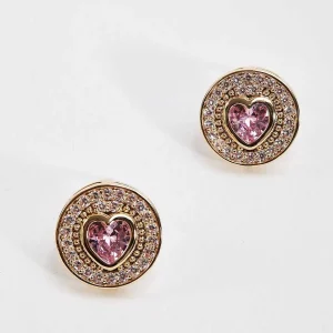 Soul Jewellery Heart Shaped Pink Diamond Earrings* Earrings