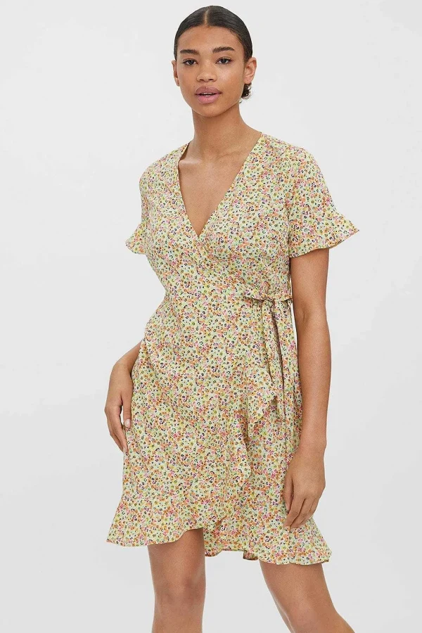 Vero Moda Henna Wrap Dress In Yellow*Women Dresses & Jumpsuits