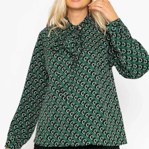 Rowen Avenue Heritage Print Blouse In Green*Women Tops & Blouses