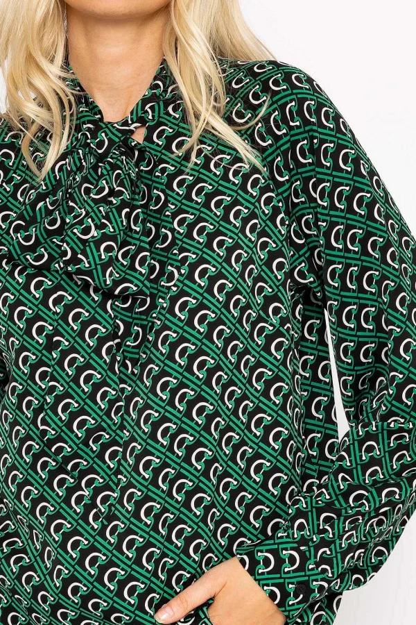 Rowen Avenue Heritage Print Blouse In Green*Women Tops & Blouses