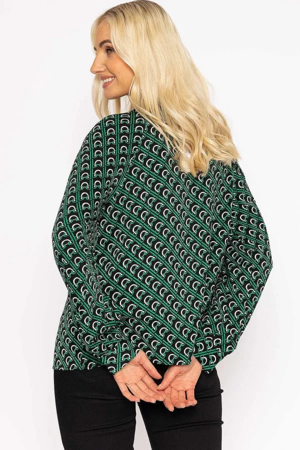 Rowen Avenue Heritage Print Blouse In Green*Women Tops & Blouses