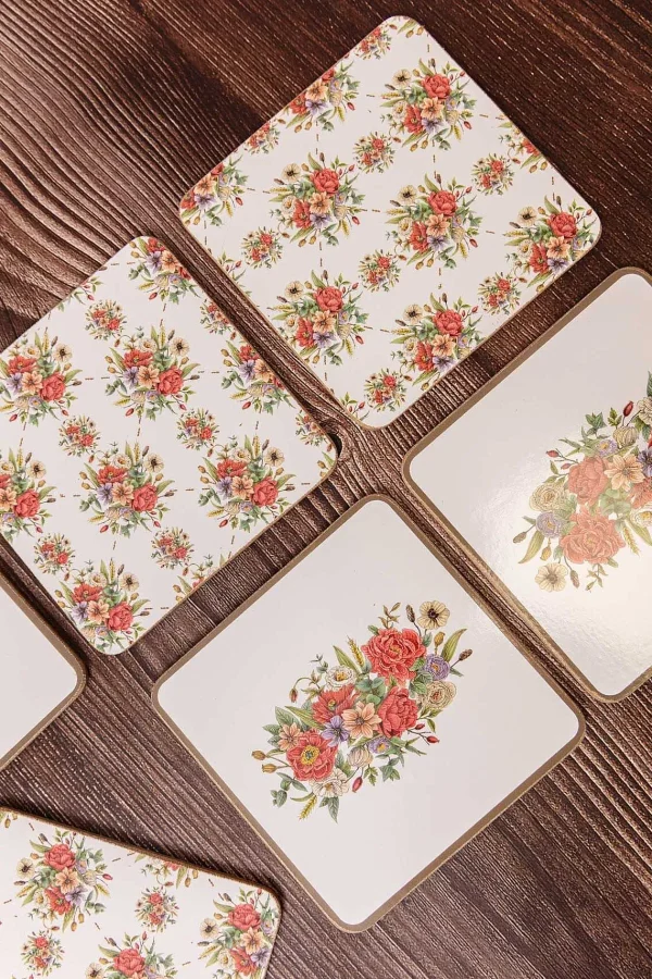 Heritage Set Of 6 Coasters* Homeware