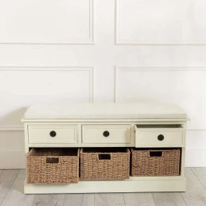 Carraig Donn HOME Hetty Cream Bench With Drawers* Homeware