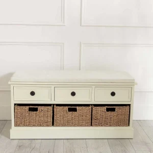 Carraig Donn HOME Hetty Cream Bench With Drawers* Homeware