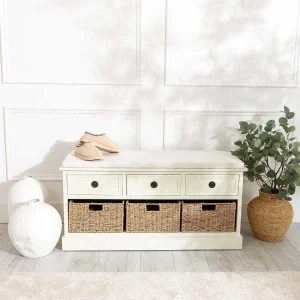 Carraig Donn HOME Hetty Cream Bench With Drawers* Homeware