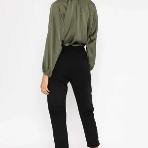 Pala D'oro High Waist Trousers In Black*Women Jeans & Trousers
