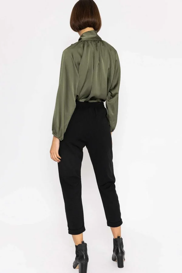 Pala D'oro High Waist Trousers In Black*Women Jeans & Trousers
