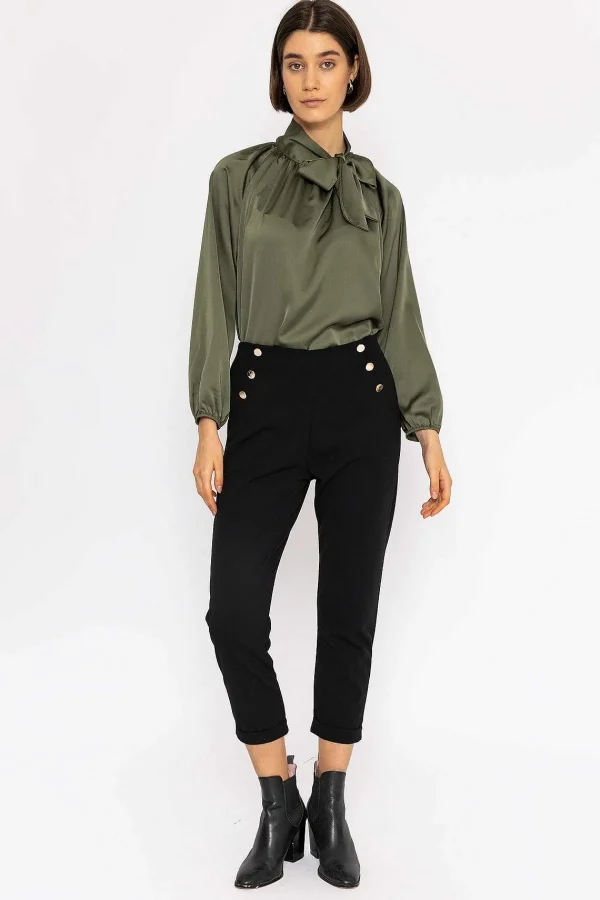 Pala D'oro High Waist Trousers In Black*Women Jeans & Trousers