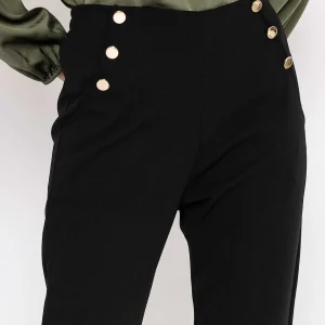 Pala D'oro High Waist Trousers In Black*Women Jeans & Trousers